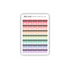 Foiled Double Stripe Pastel Rainbow Flag Stickers