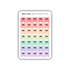 Foiled Bow Pastel Rainbow Flag Stickers