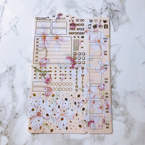 Foiled Cherry Blossom Hobonichi Weeks Ultimate Stickers Set