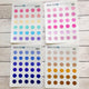 Transparent Colored Dot Stickers