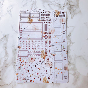 Foiled Dried Flower Hobonichi Weeks Ultimate Stickers Set