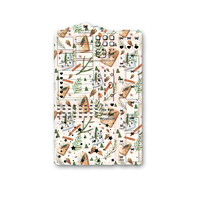 Foiled Spring Basics Hobonichi Weeks Deluxe Sticker Set – Plan N Stick