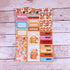 Foiled Gingerbread PP Weeks Sticker Set - Premium Matte