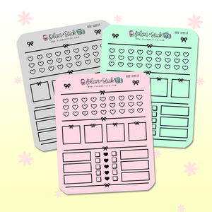 Foiled Spring Basic Color Hobonichi Weeks Sampler Stickers