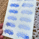 Foiled Festive Eggs Transparent Overlay Divider Sticker