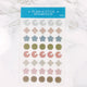 Transparent Shape Stickers - Moon and Stars - Moss