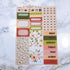 Foiled Peachy Floral PP Weeks Sticker Set