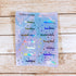 Foiled Galaxy Date Cover Stickers - Premium Matte