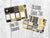 Black and Gold Glitter Mini Planner Sticker Set