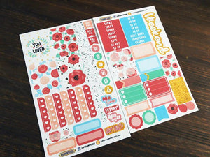 You Are Loved - Poppy and Rose Mini Sticker Set